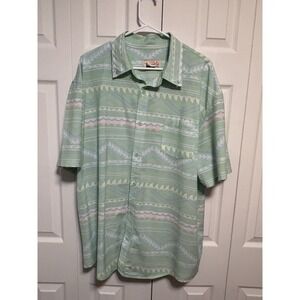 Huk Men's Kona Kai Button-Down Fishing Shirt Key Lime, Size 2XL